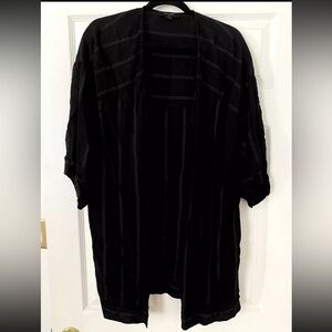 Allsaints Ricia Kaftan Striped Kaftan Kimono Jacket L